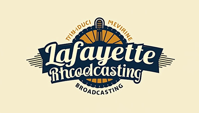 do make lafayette broadcasting vintage logo design