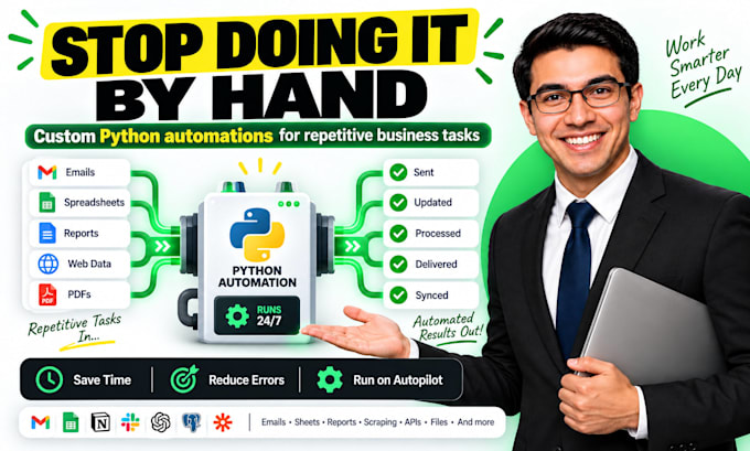 automate your business tasks with custom python scripts