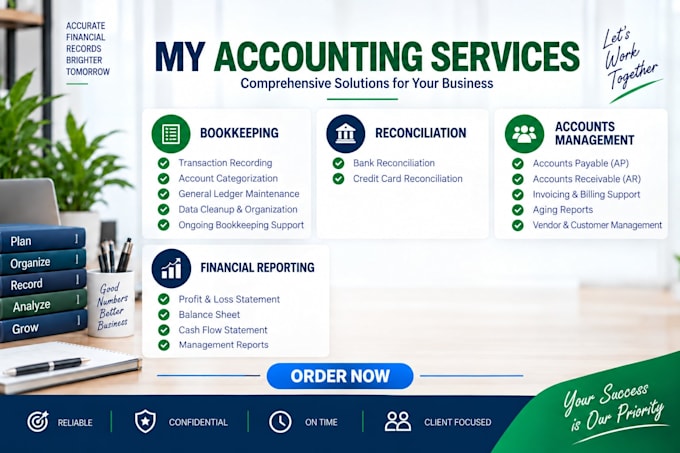 do bookkeeping, accounting and financial reporting services