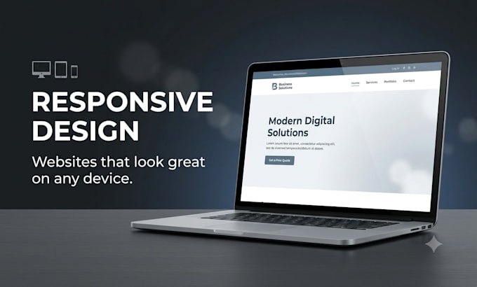 build you a responsive website with HTML CSS and javascript