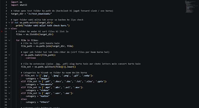 write python scripts for data cleaning and file organization