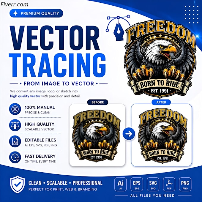 vectorize logo, vector tracing, redraw, convert image to vector