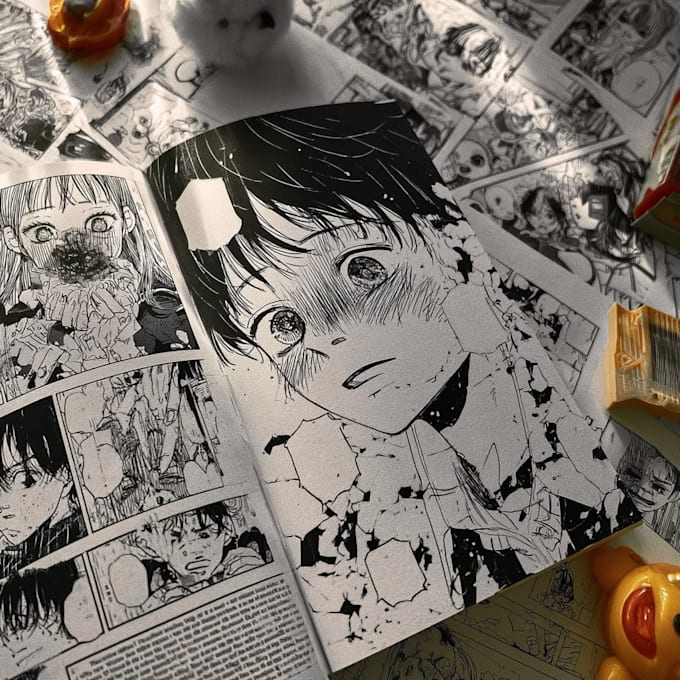 draw a unique comic book page or manga page