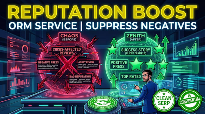 do online reputation management, ORM, services to suppress negative links