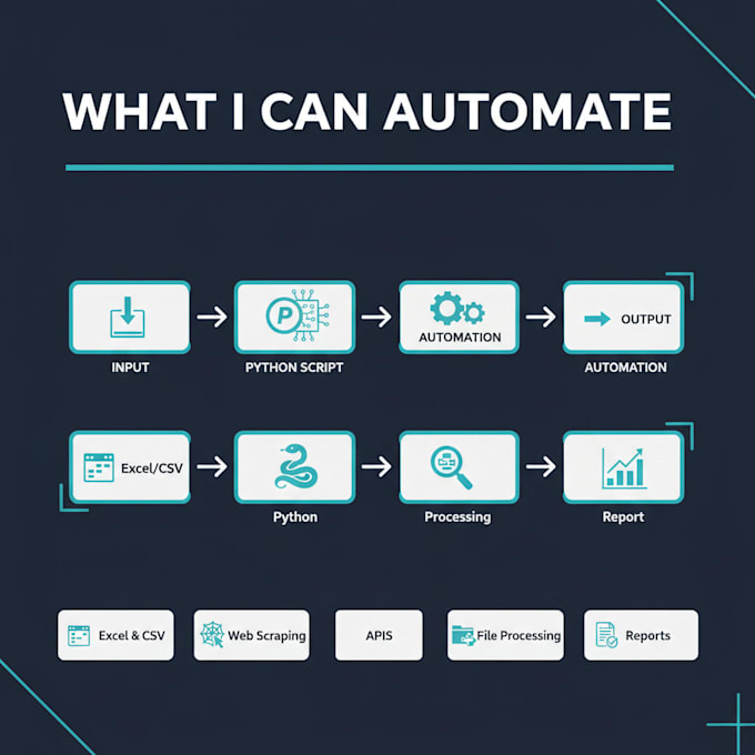 develop custom python scripts and automation solutions