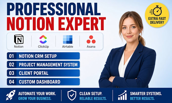 build your custom notion CRM, project management system and client portal