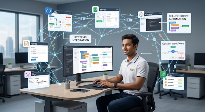 automate and customize any zoho app using deluge script