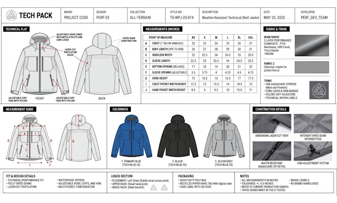 streetwear tech pack, luxury tshirt tech pack,