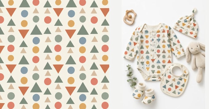design digital hand drawn patterns for fabric, wallpaper or print