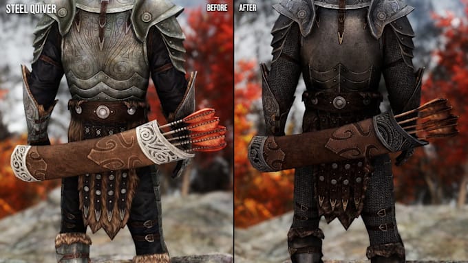make custom skyrim se armor, weapons, characters, environments and 3d mods