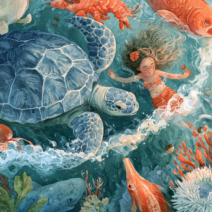 draw fairy tale illustrations for book stories