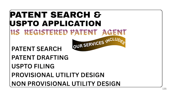 do search draft and patent application as a registered patent agent