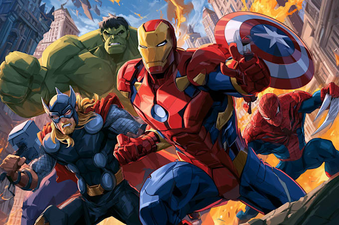 comic book illustration with comic book illustrator