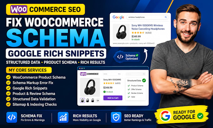 fix woocommerce schema markup and google rich snippets