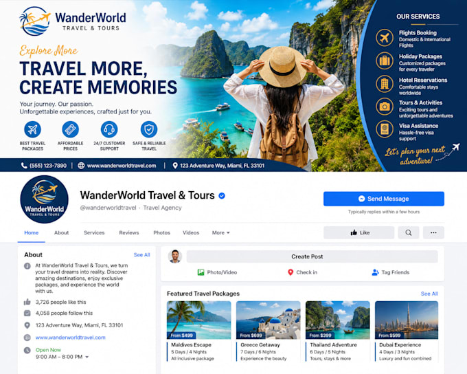 generate travel booking inquiries and vacation leads