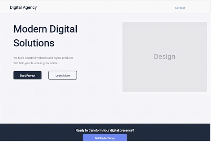 create a landing page