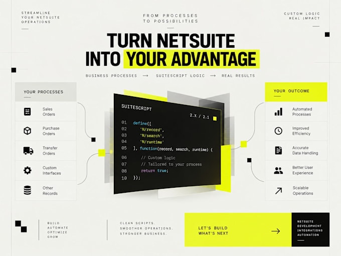 develop fix and customize netsuite suitescript