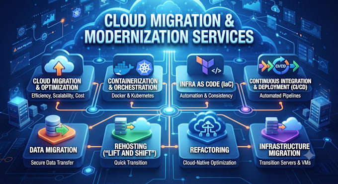 implement on premises to AWS cloud migration and architecture design