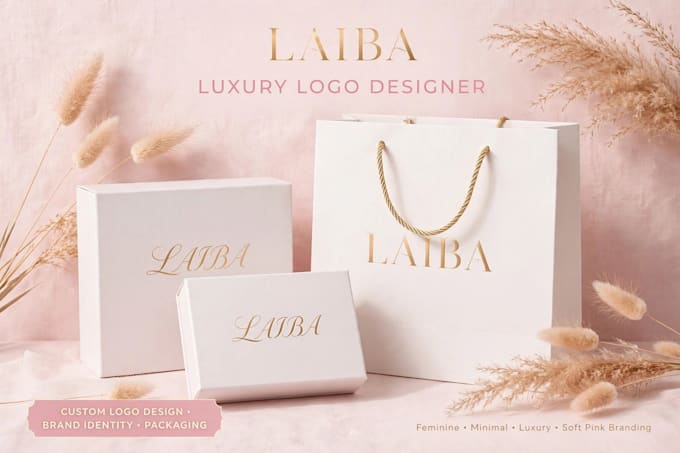 design feminine pink logo for makeup lash and nail boutique