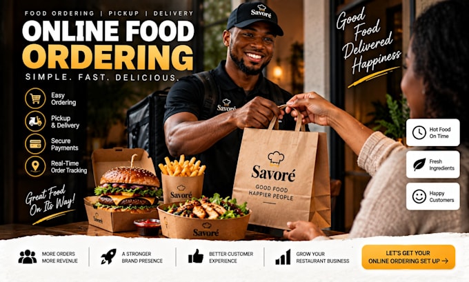 build restaurant food wordpress website with online ordering