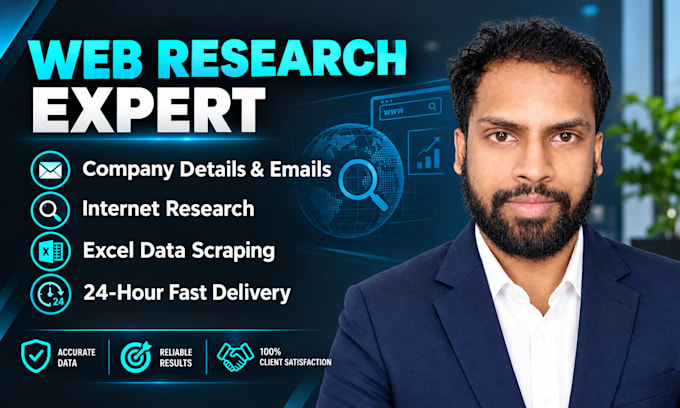 do web research data scraping lead generation copy paste va