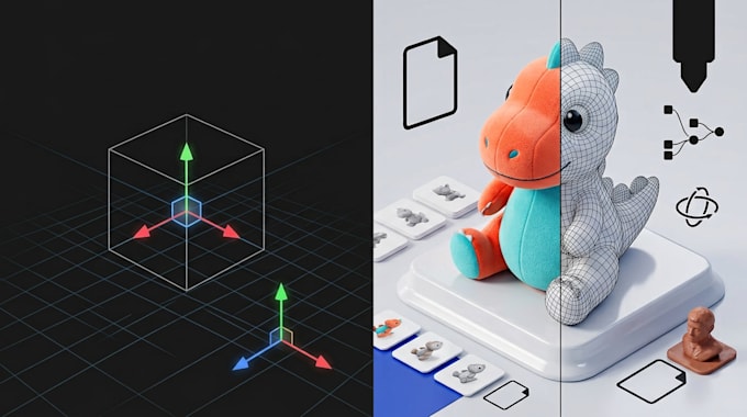 create custom 3d plush model from photo, sti file plushie toy design