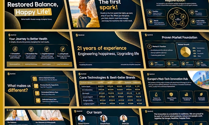 design investor pitch deck, powerpoint design, startup presentation