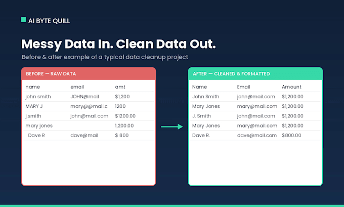 do professional data entry and data management