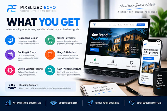 design and develop a professional website for your business