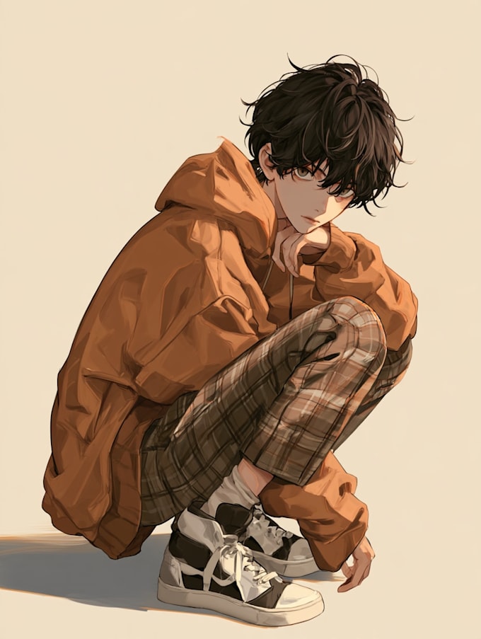 draw anime character illustration