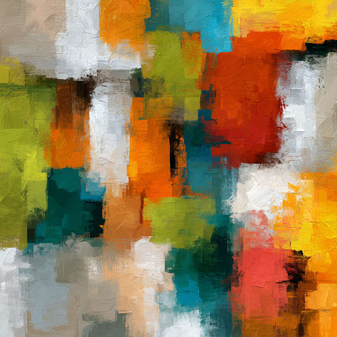 paint digital abstract art works