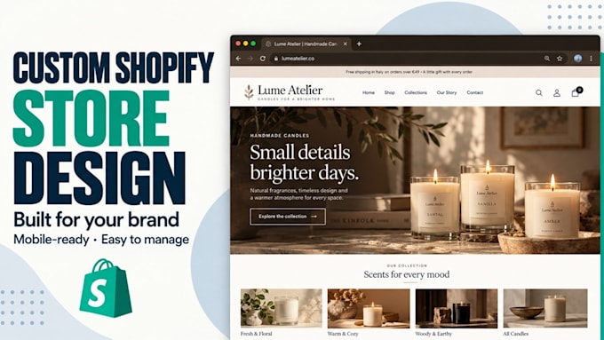 design or redesign your professional shopify store