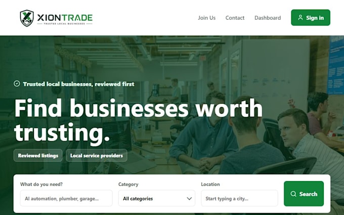 design and build a professional business website