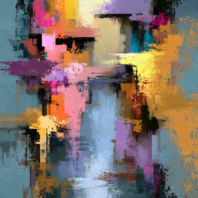 paint digital abstract art works