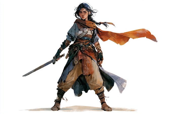 illustrate your d and d character portrait