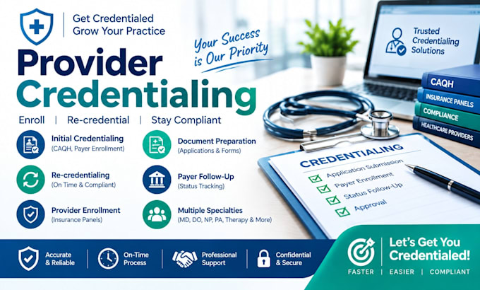 handle medical billing and credentialing specialist