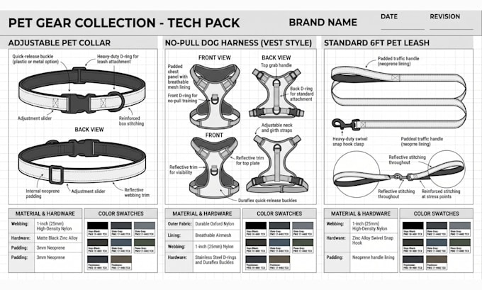 luxury pet tech pack, pet accessories tech pack