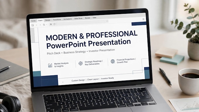 create modern and creative powerpoint presentation design