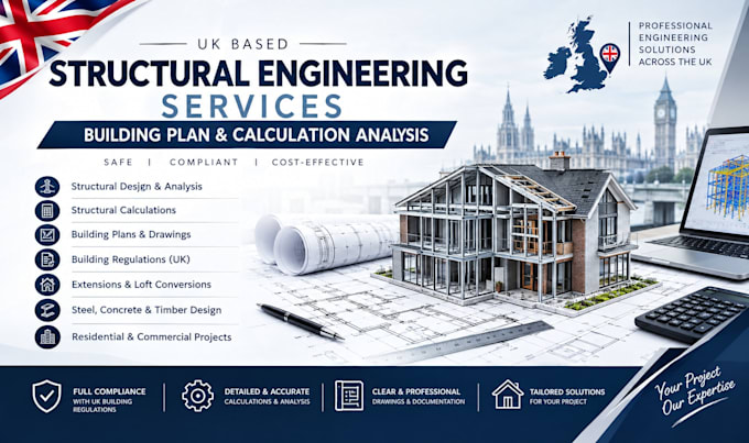do UK structural engineering service, for building plan and calculation analysis