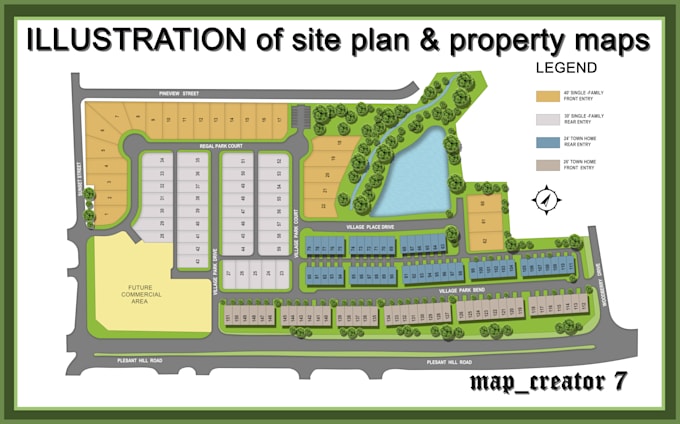 create property maps ,site maps,and real estate site plans