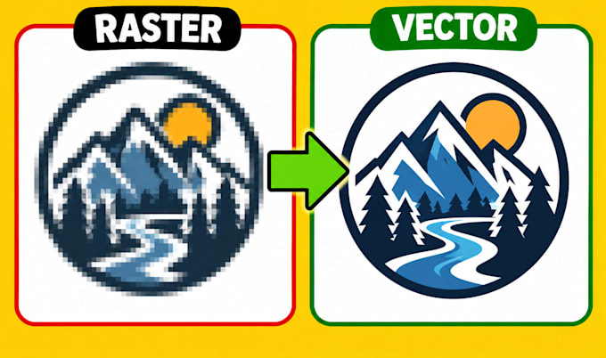 vectorize your logo or image and redraw it