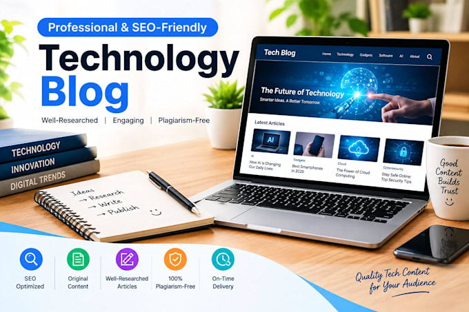 write SEO optimized tech blogs with keyword research