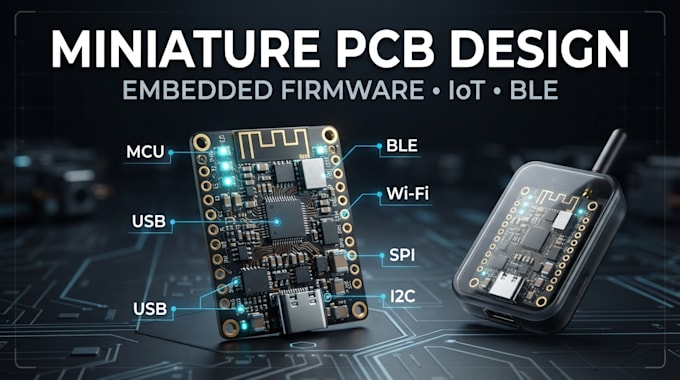 slim pcb for wearable devices with embedded firmware