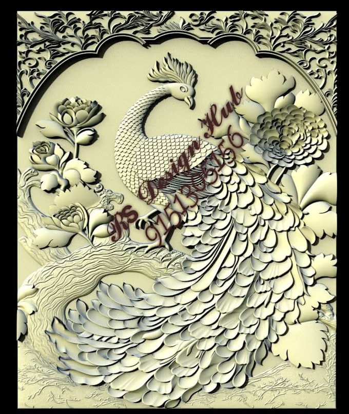create 2d 3d cnc design for wood stone bed doors wall panels