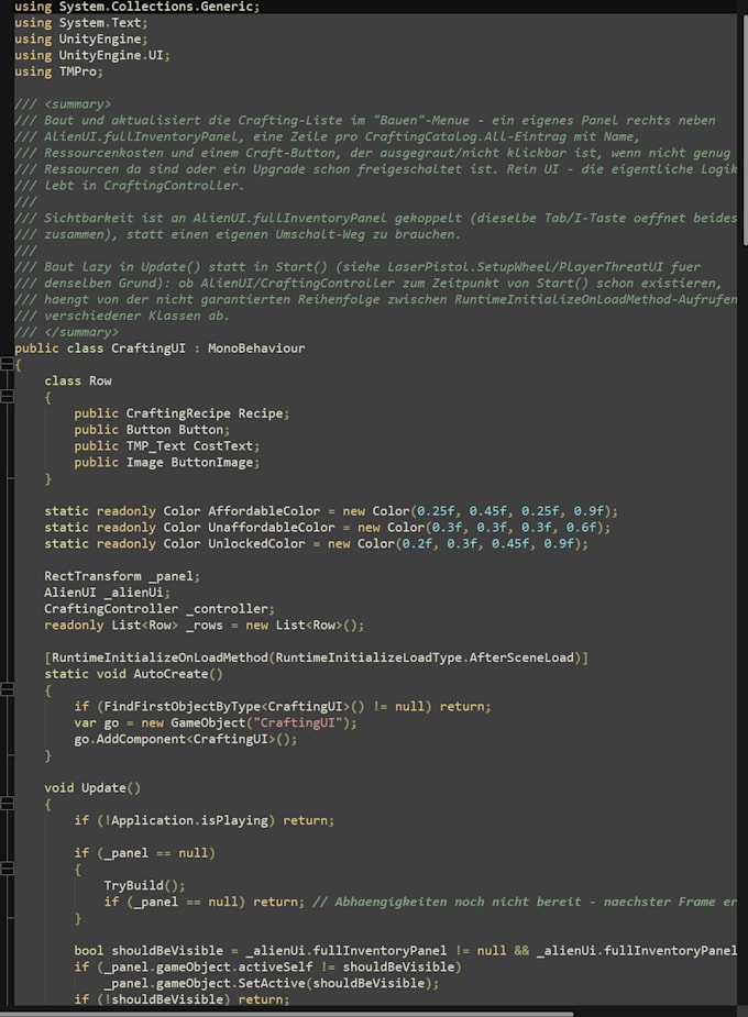 fix bugs and build features in your unity game