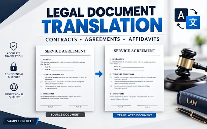 translate legal documents contracts agreements and affidavits