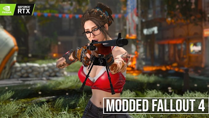 create fallout 4 3d models, weapons, armor, props and environment assets