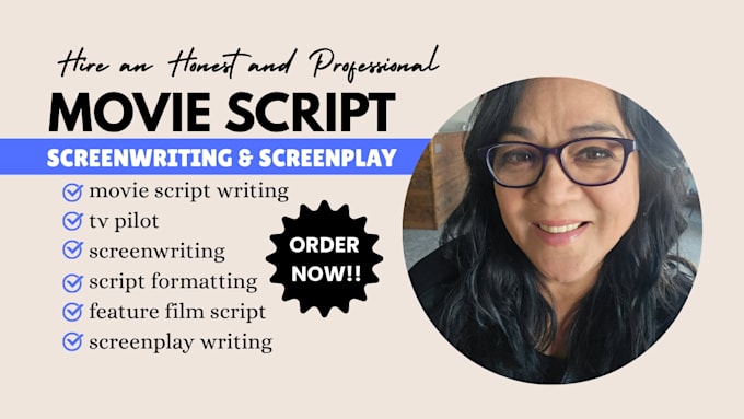 write movie script screenplay script writing feature film screenwriting tv pilot