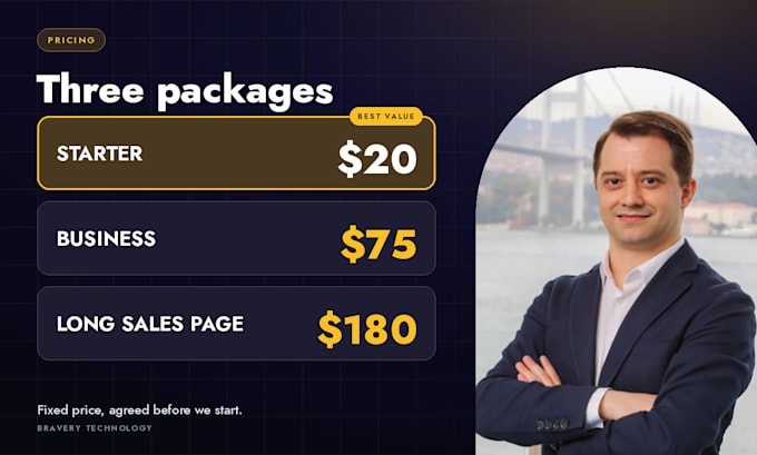 design a wordpress landing page or one page website with elementor