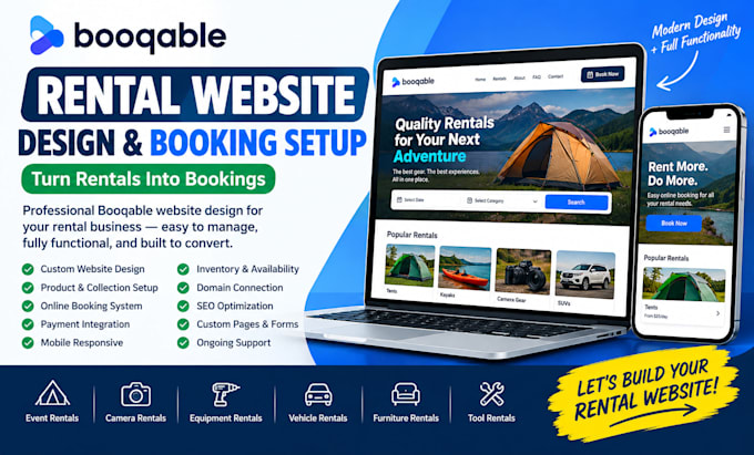 booqable website online event booking party rental website booqable website